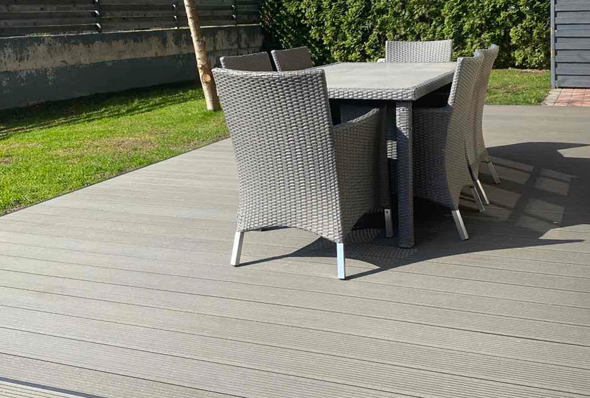 Terrasser i rekkehuskvartal