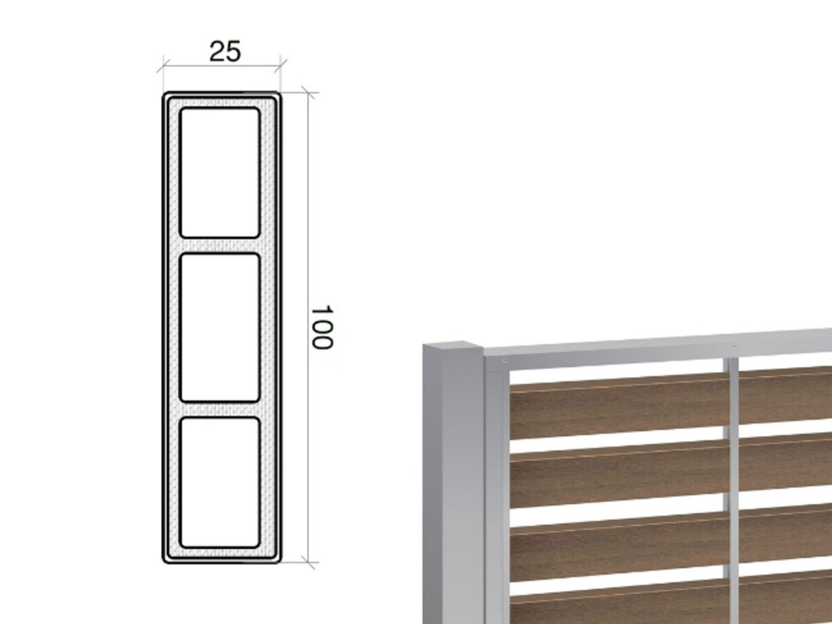 Gjerdefelt SEC100-AH, horisontalt — bilde 2