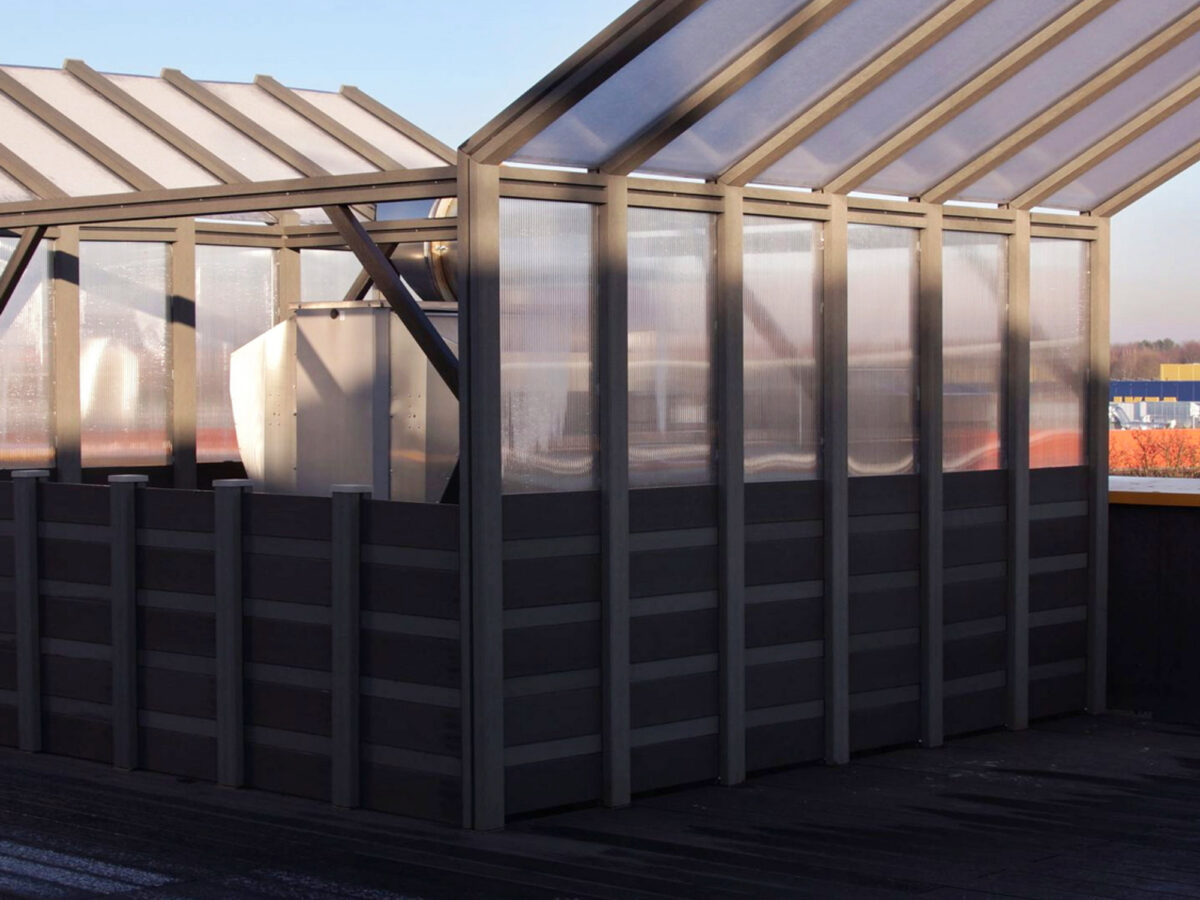 Overbygg over takterrasse — bilde 2