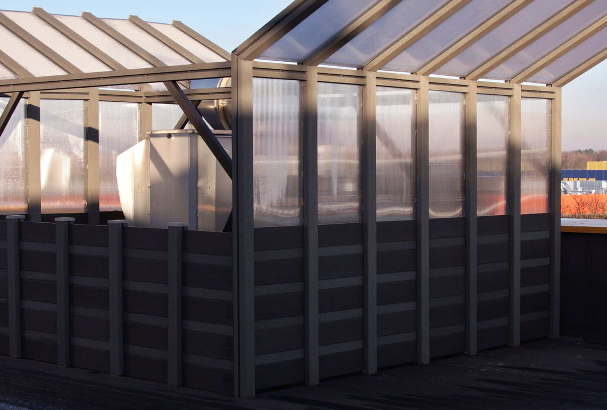 Overbygg over takterrasse — bilde 2