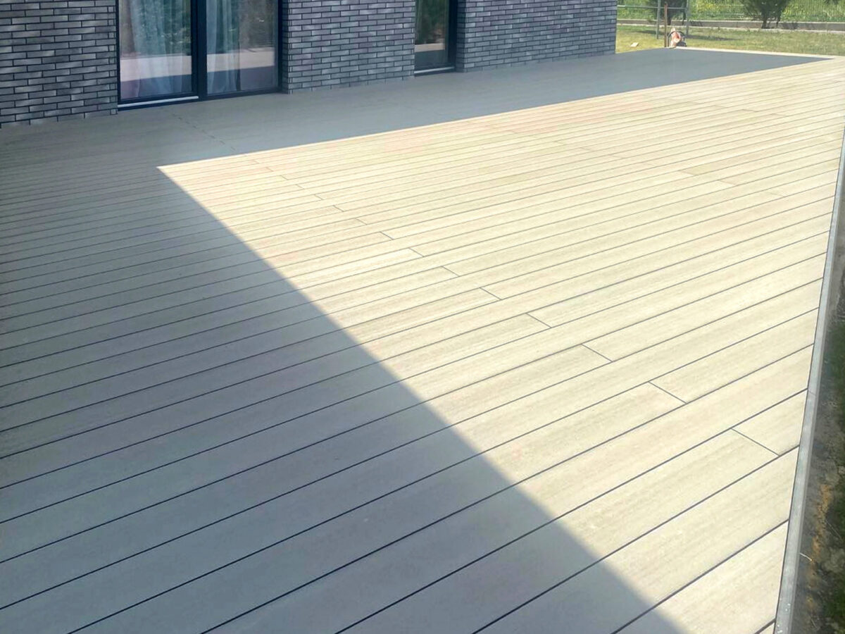 Terrasse med spesialform