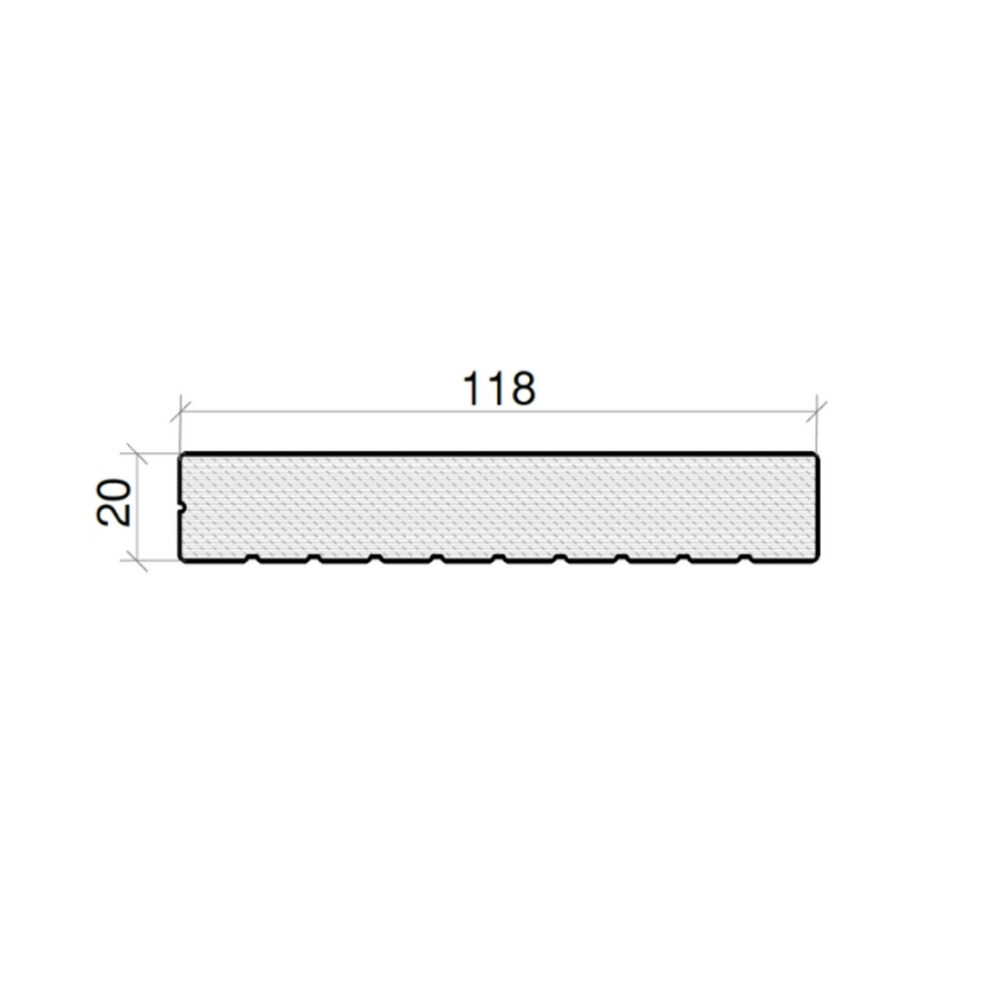 Avslutningsprofil Solid20 TLR2C — bilde 2