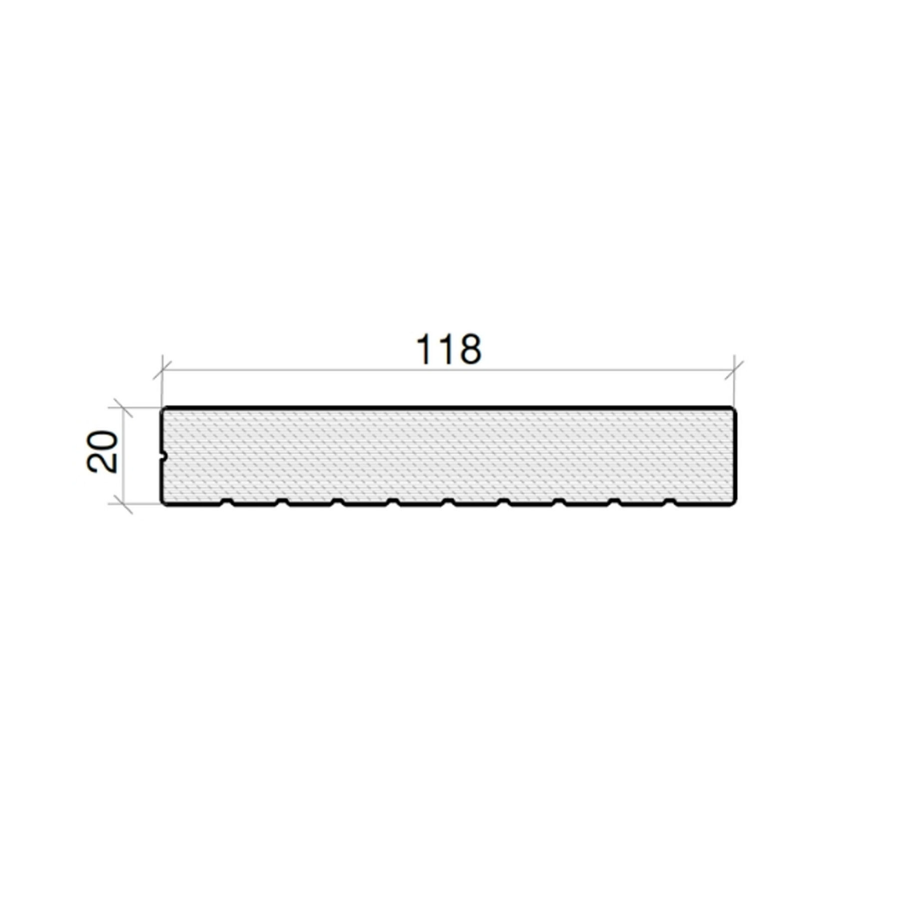 Avslutningsprofil Solid20 TLR2C — bilde 2